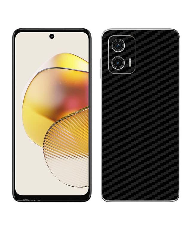 برچسب پشت Motorola moto G73 مدل کربن مشکی مات 