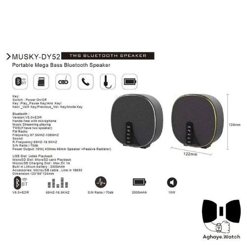  DY 52 portable bluetooth speaker 