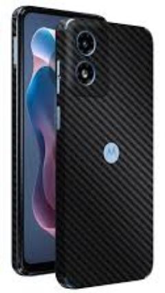 برچسب پشت Motorola moto G04 مدل کربن مشکی مات 